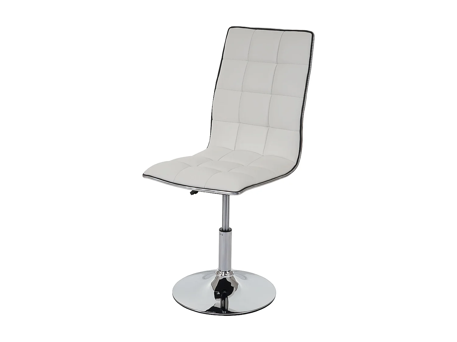 Chaise de salle à manger MCW-C41 pivotante,  blanc