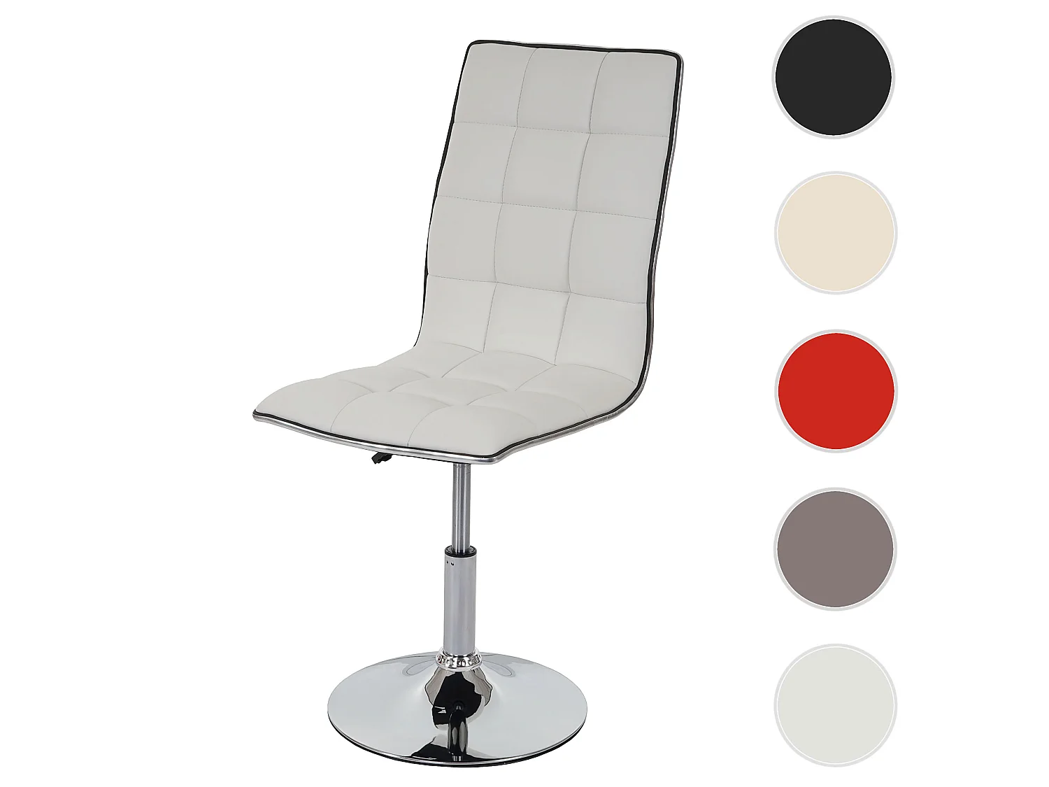 MCW-C41 swivel dining chair,  white