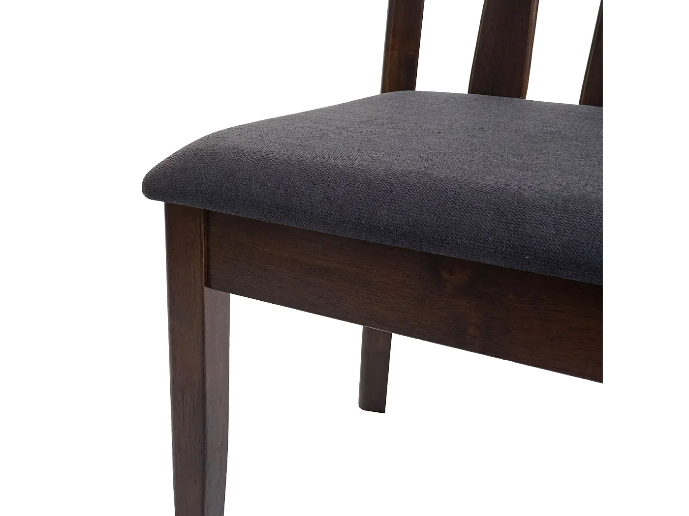 Chaise de salle à manger MCW-G46 (lot de 6),  cadre foncé, gris foncé