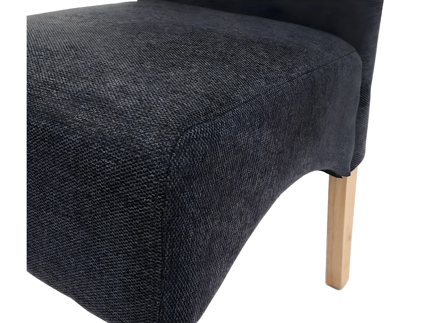 Silla de comedor Crotone (set de 2),  gris oscuro, patas claras