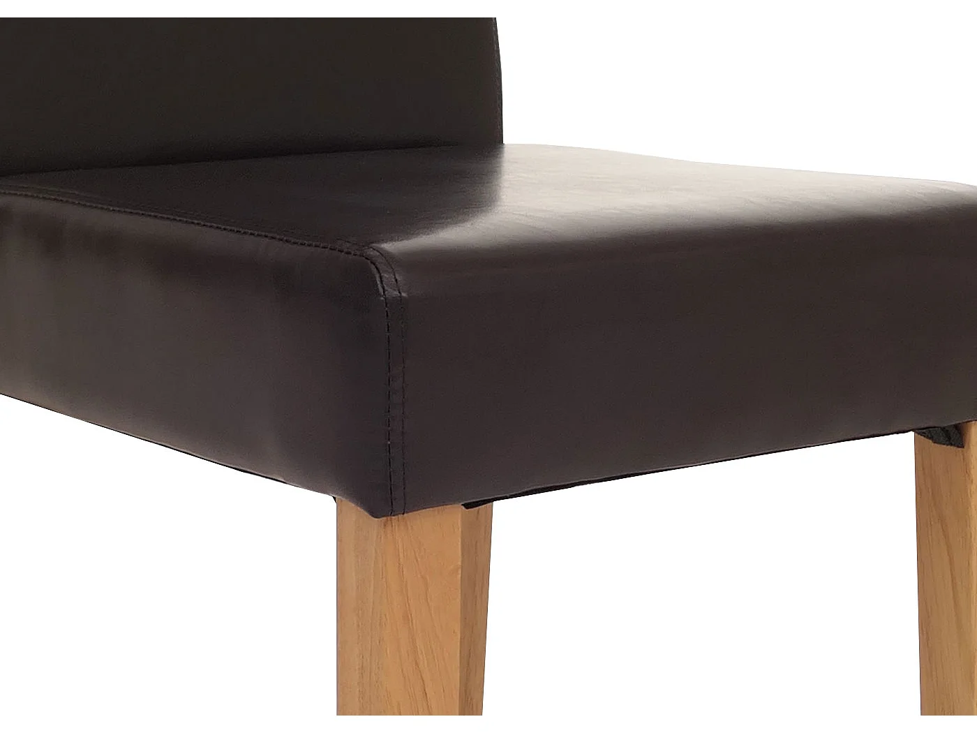 Chaise de salle à manger Littau,  marron, pieds foncés