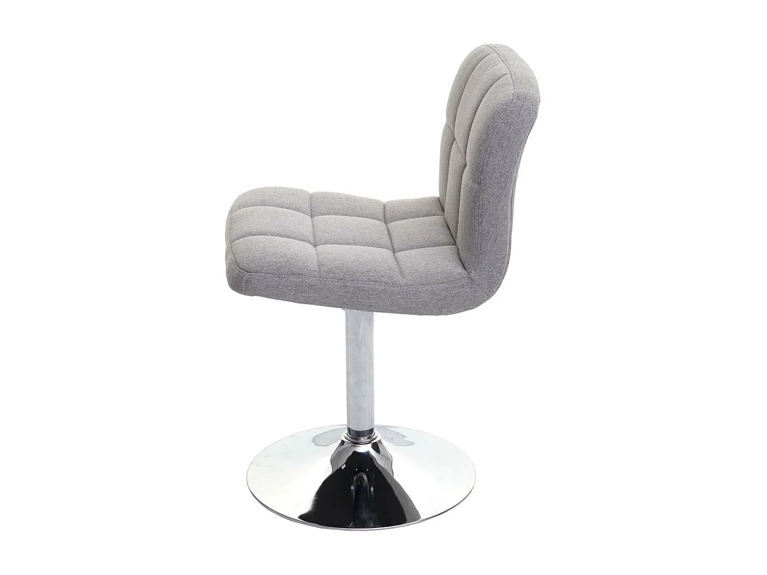 Set 2x sedie lounge Kavala elegante moderno tessuto 44x43x76cm grigio chiaro