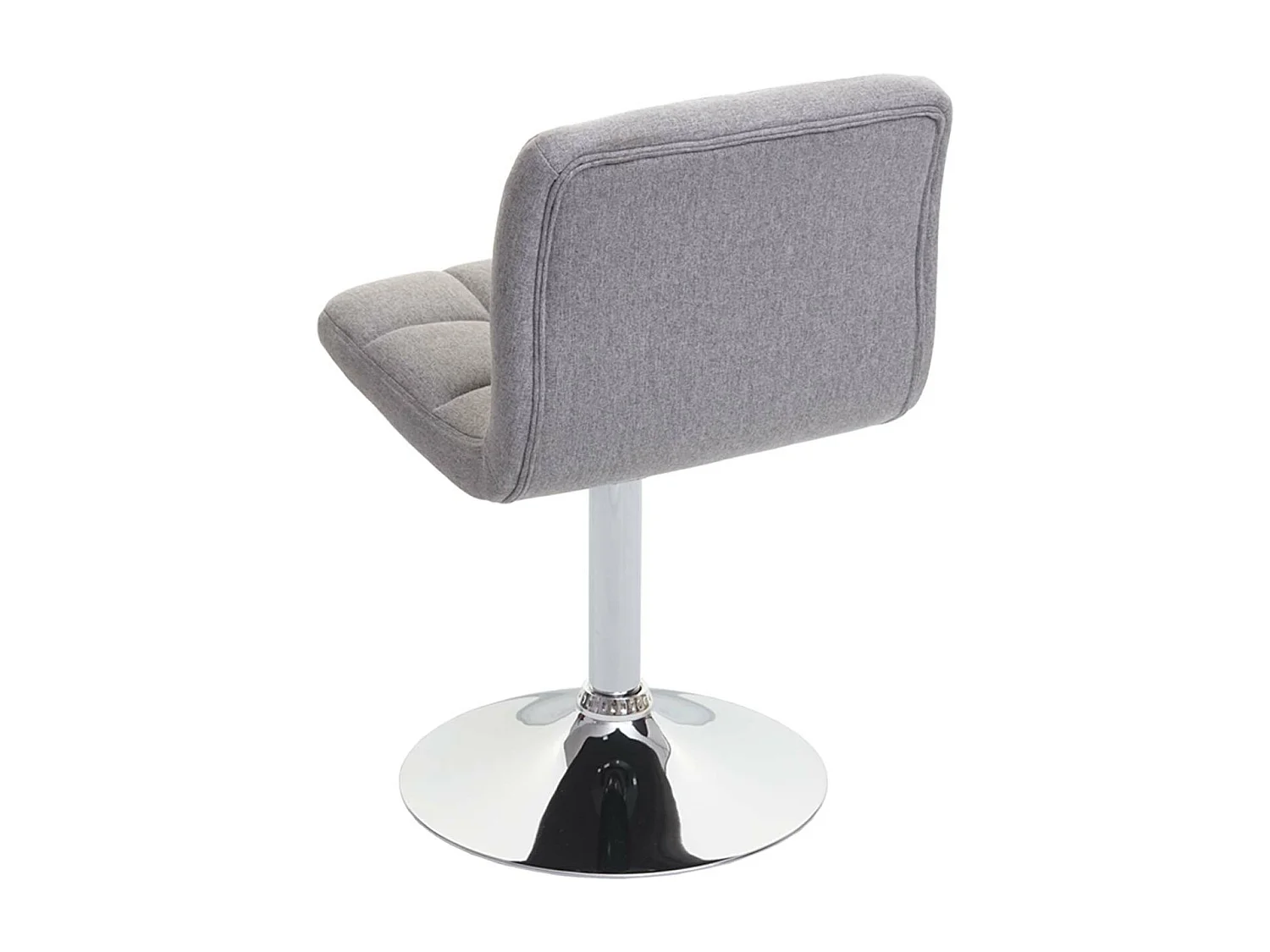 Set 2x sedie lounge Kavala elegante moderno tessuto 44x43x76cm grigio chiaro