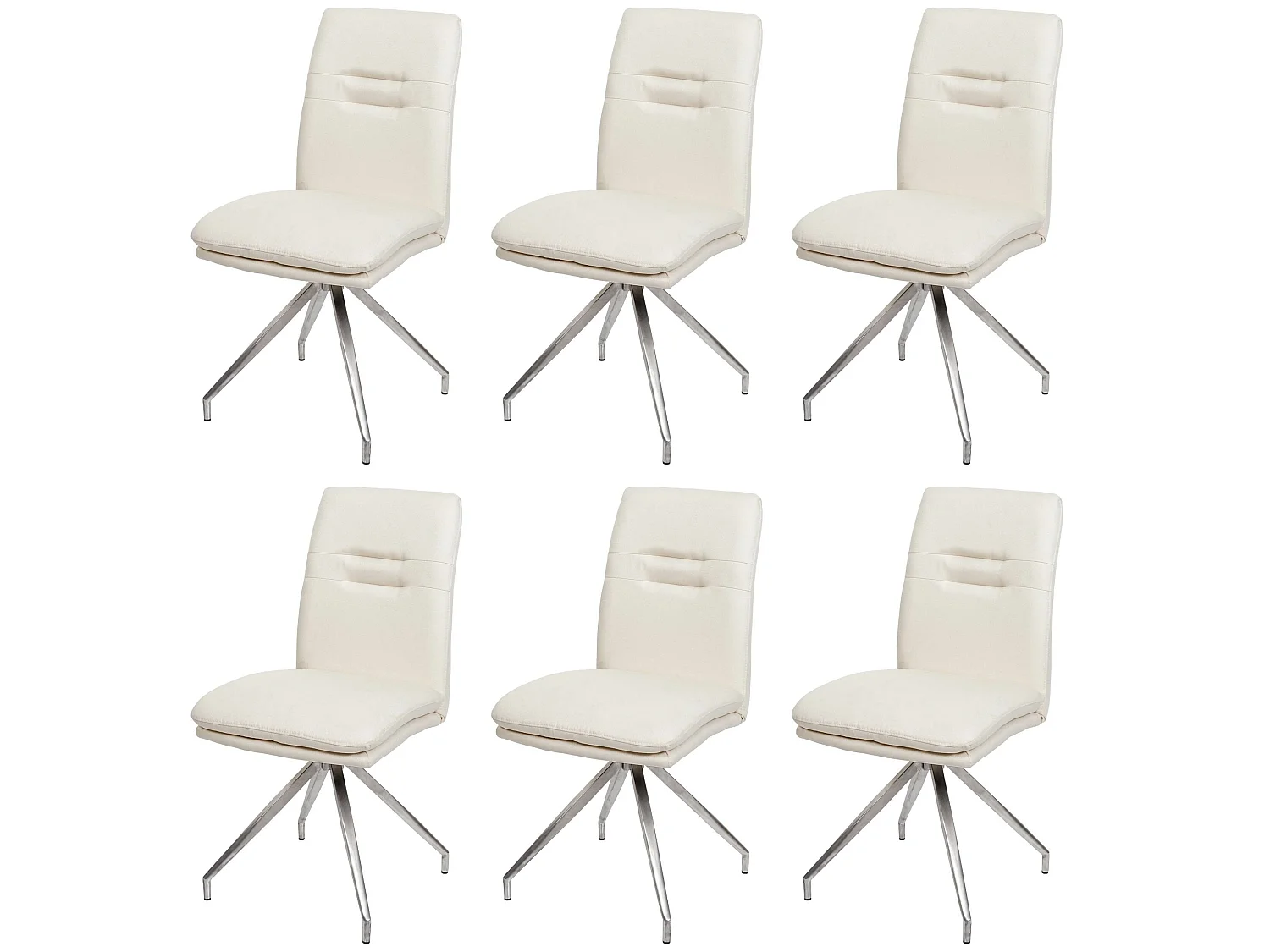 Cadeira de jantar MCW-H70 (conjunto de 6),  creme-bege