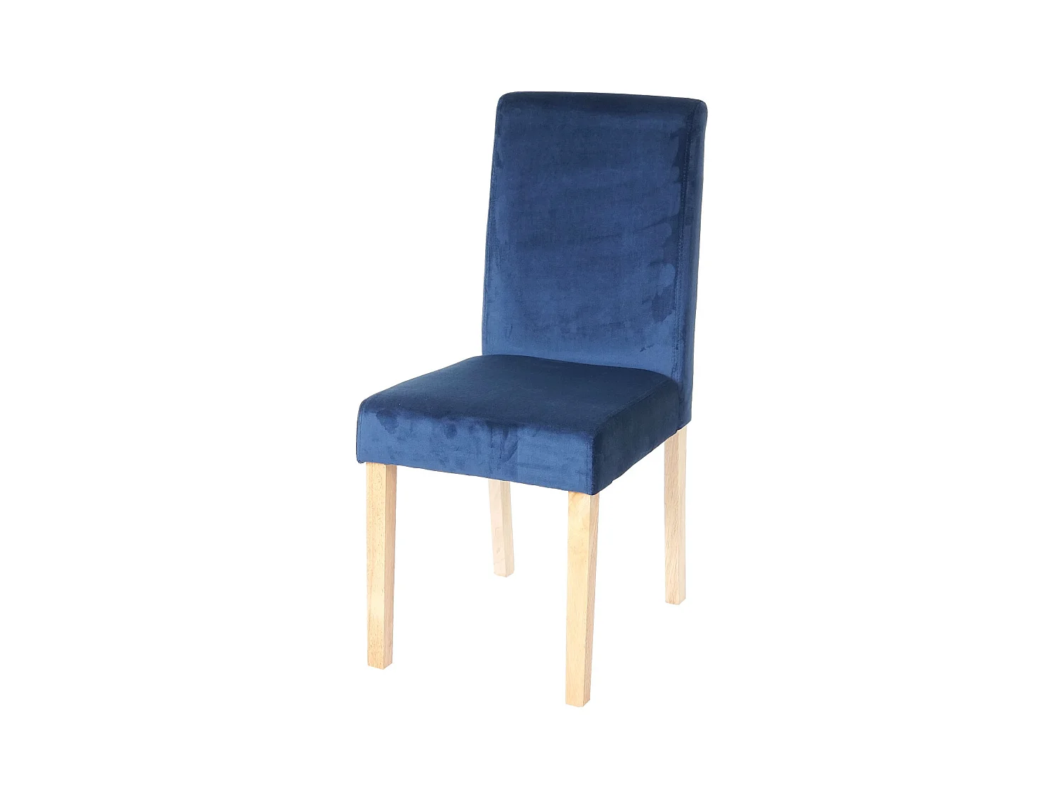 Chaise de salle à manger Littau velours,  essence, pieds clairs
