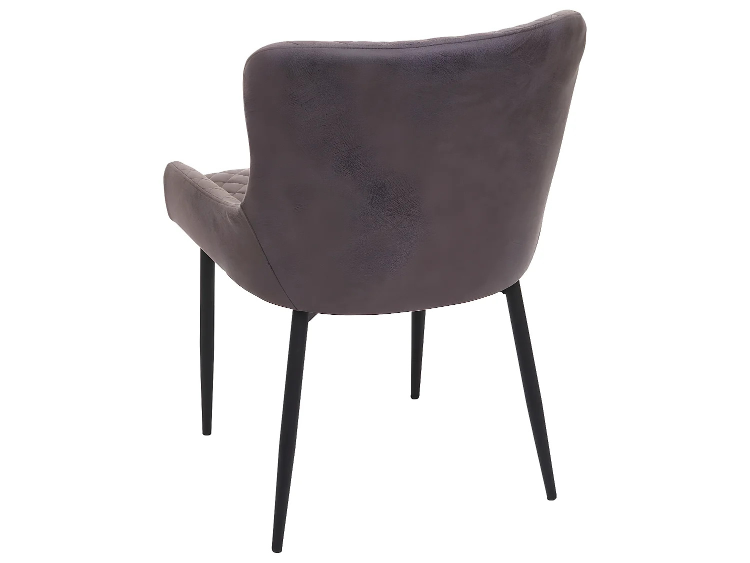 Eetkamerstoel MCW-H79 (set van 2),  stof/textiel donkergrijs