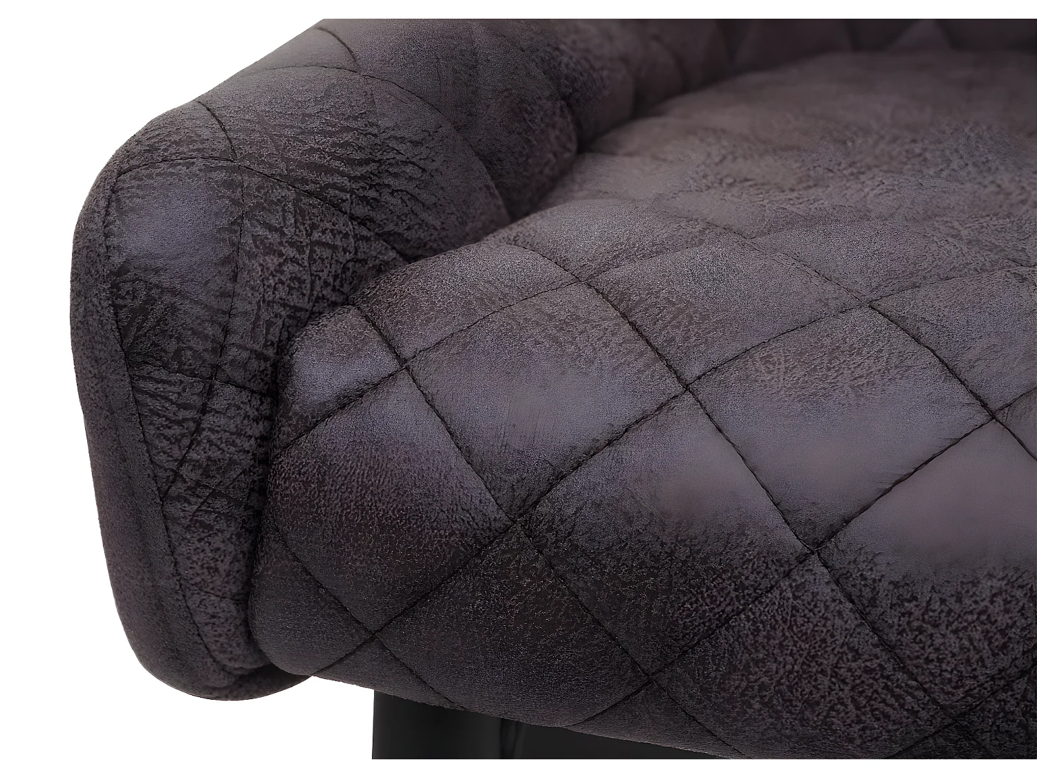 Eetkamerstoel MCW-H79 (set van 2),  stof/textiel donkergrijs