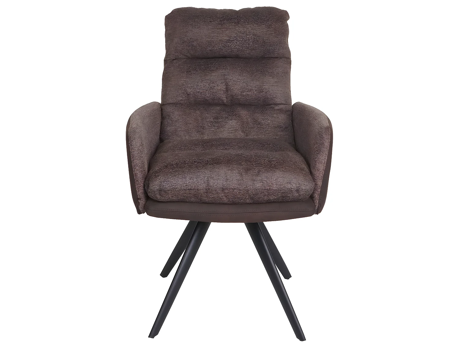 Eetkamerstoel MCW-G66,  bruin-donkerbruin, met armleuning