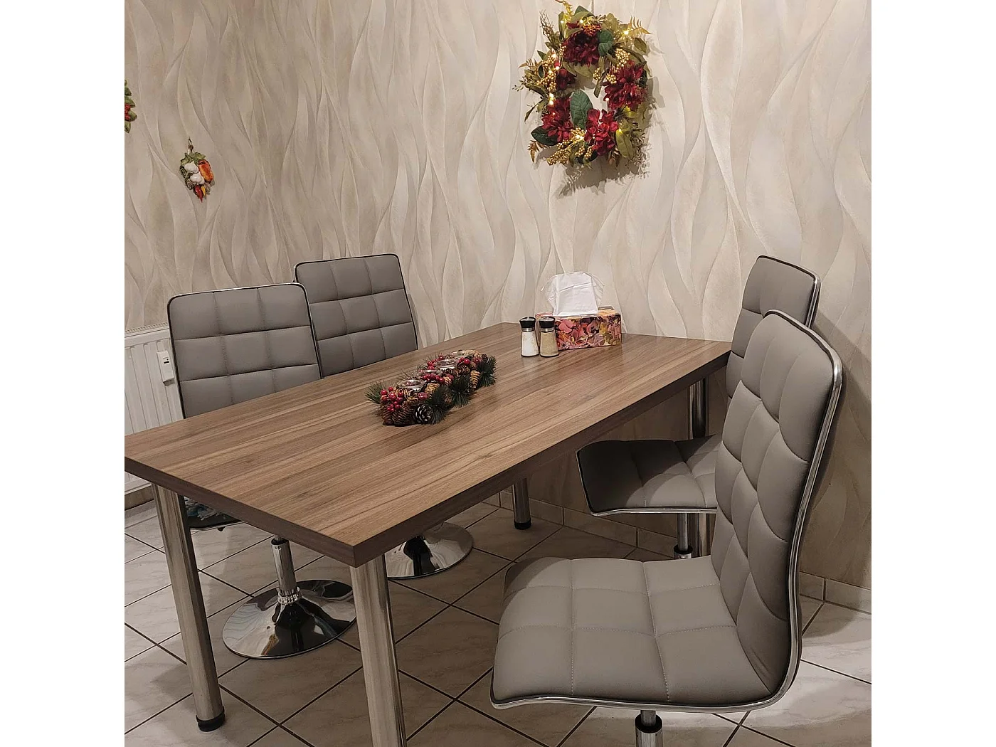 MCW-C41 swivel dining chair,  grey
