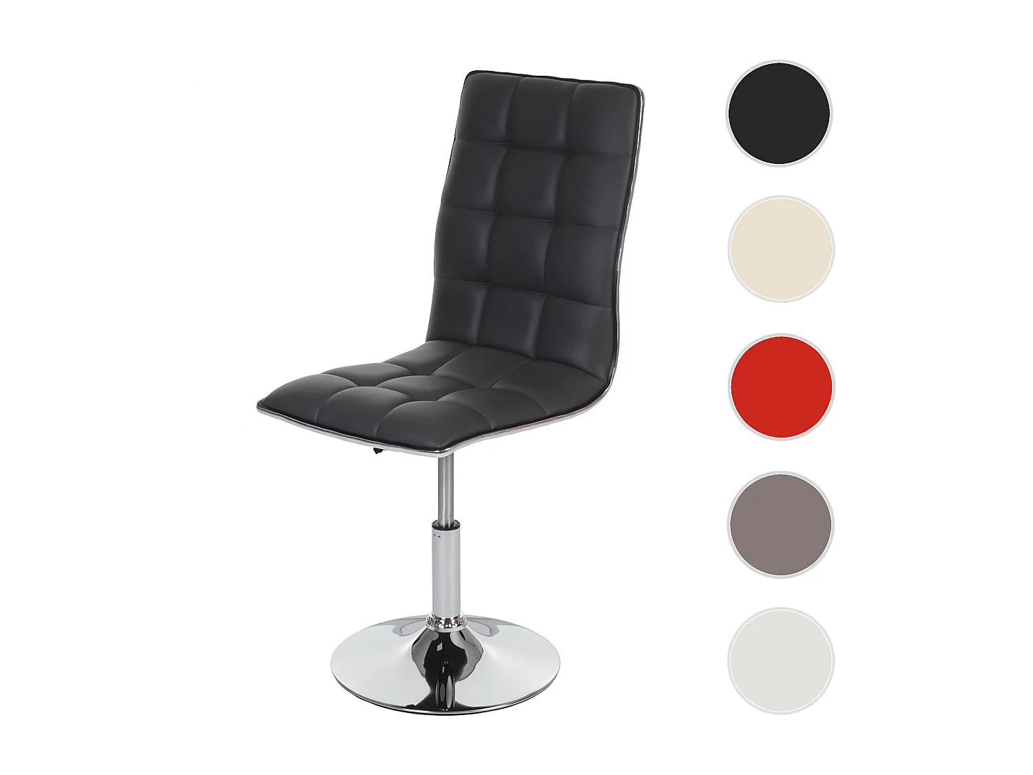 MCW-C41 swivel dining chair,  grey