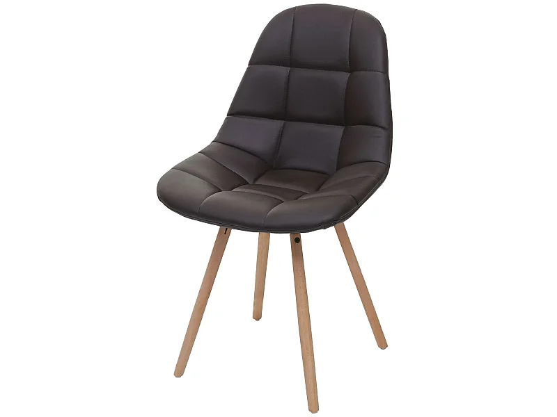 Eetkamerstoel MCW-A60 II,  kunstleer bruin