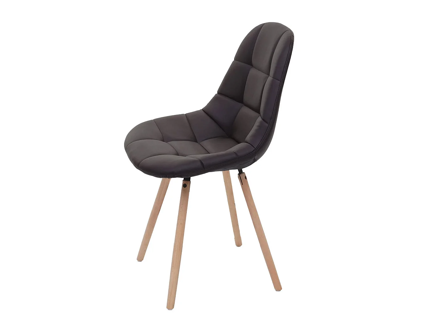 Esszimmerstuhl MCW-A60 II, Kunstleder braun