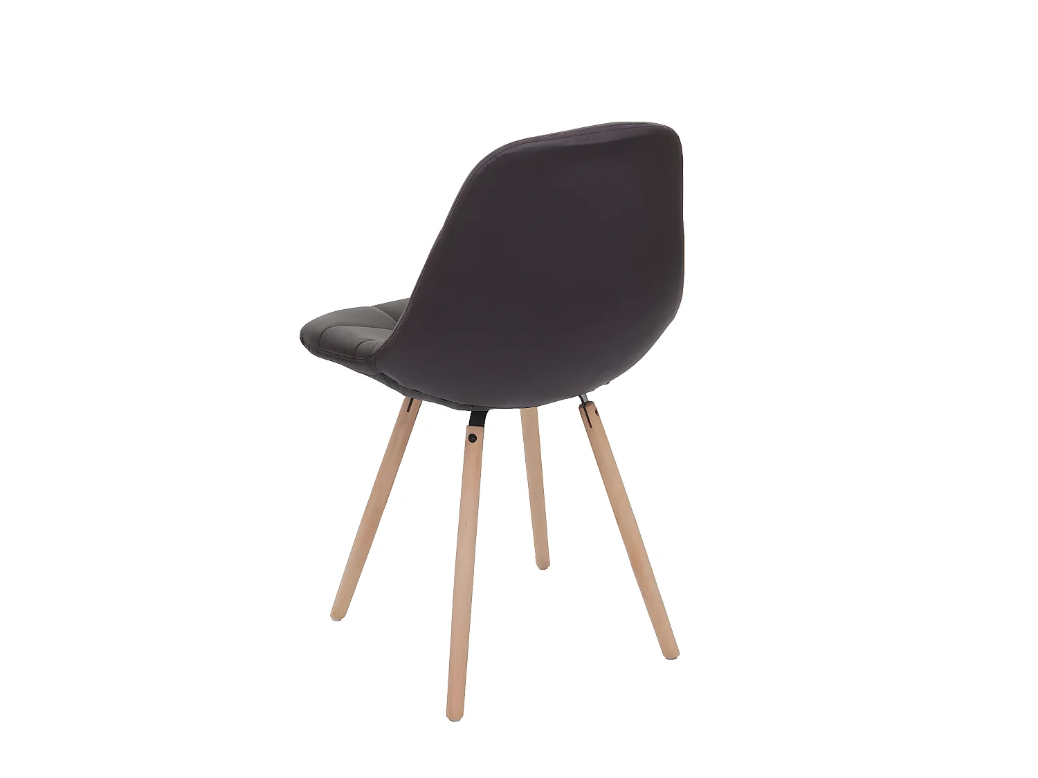 Esszimmerstuhl MCW-A60 II, Kunstleder braun