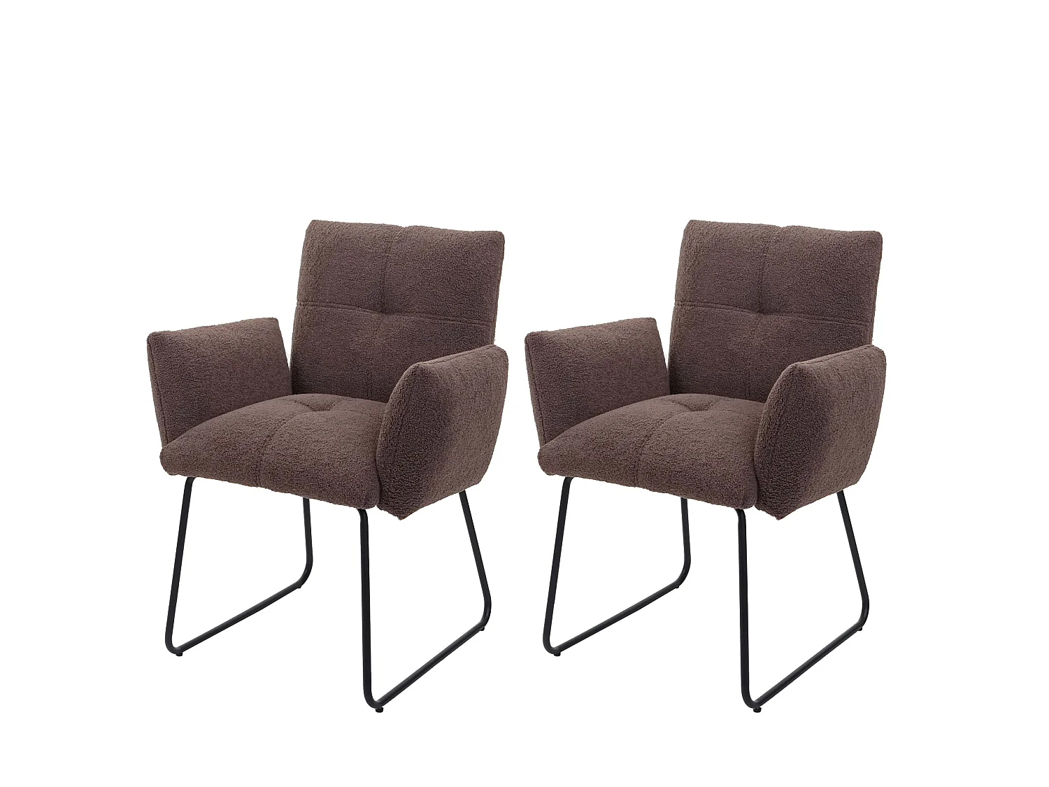 MCW-K34 dining chair (set of 2),  brown