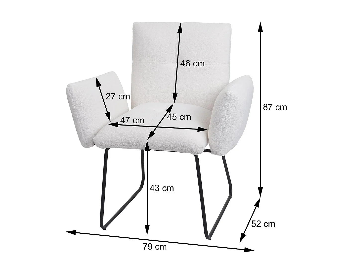 MCW-K34 dining chair (set of 2),  brown