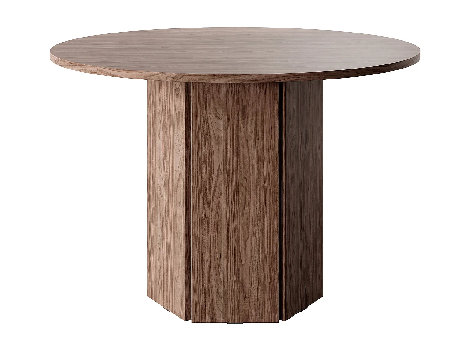 Ronde tafel - 110 cm - Wisconsin notenhout - HEXA