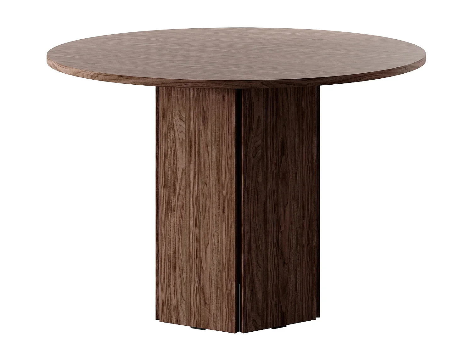 Table ronde - 110 cm - Noyer Wisconsin - HEXA
