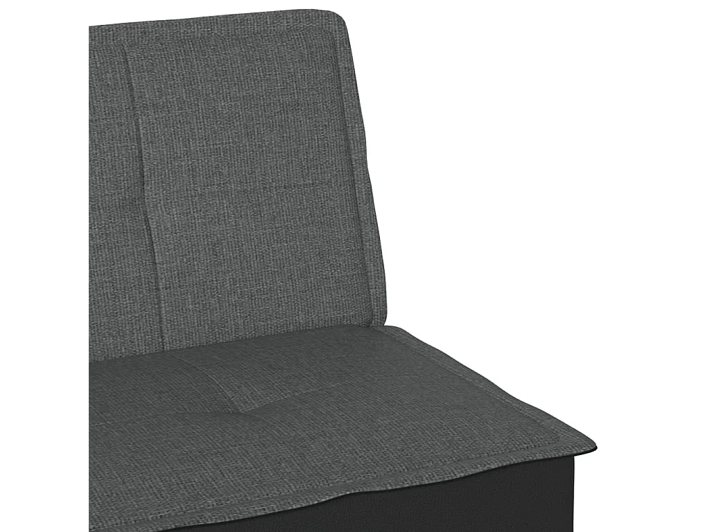 Sofá-cama tecido cinzento-escuro