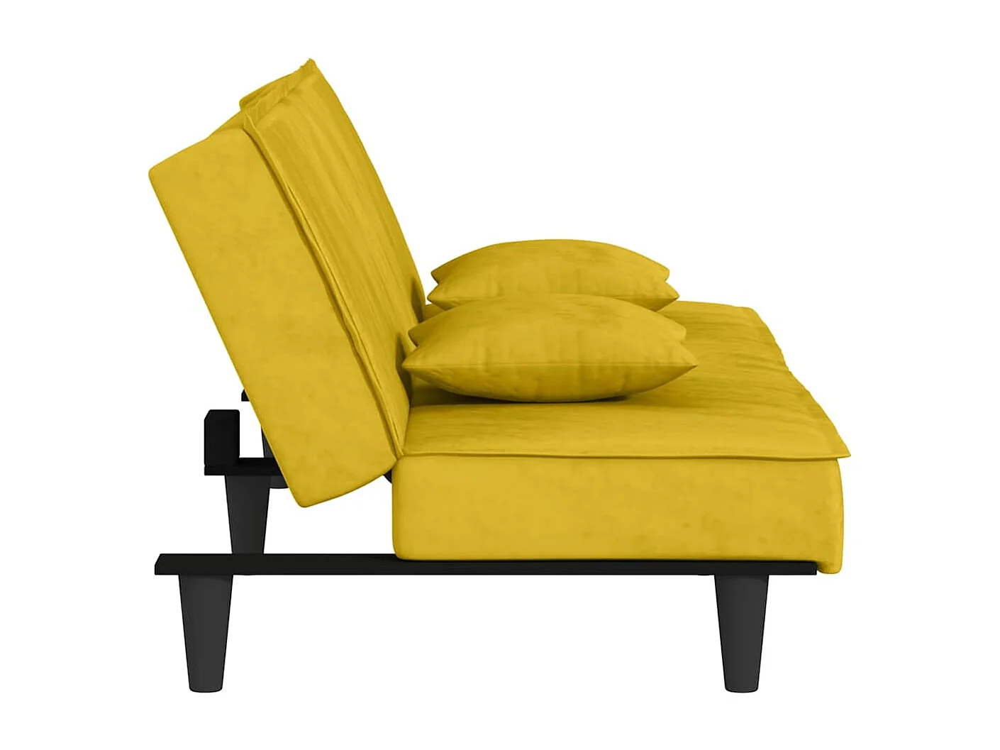 Schlafsofa Gelb Samt