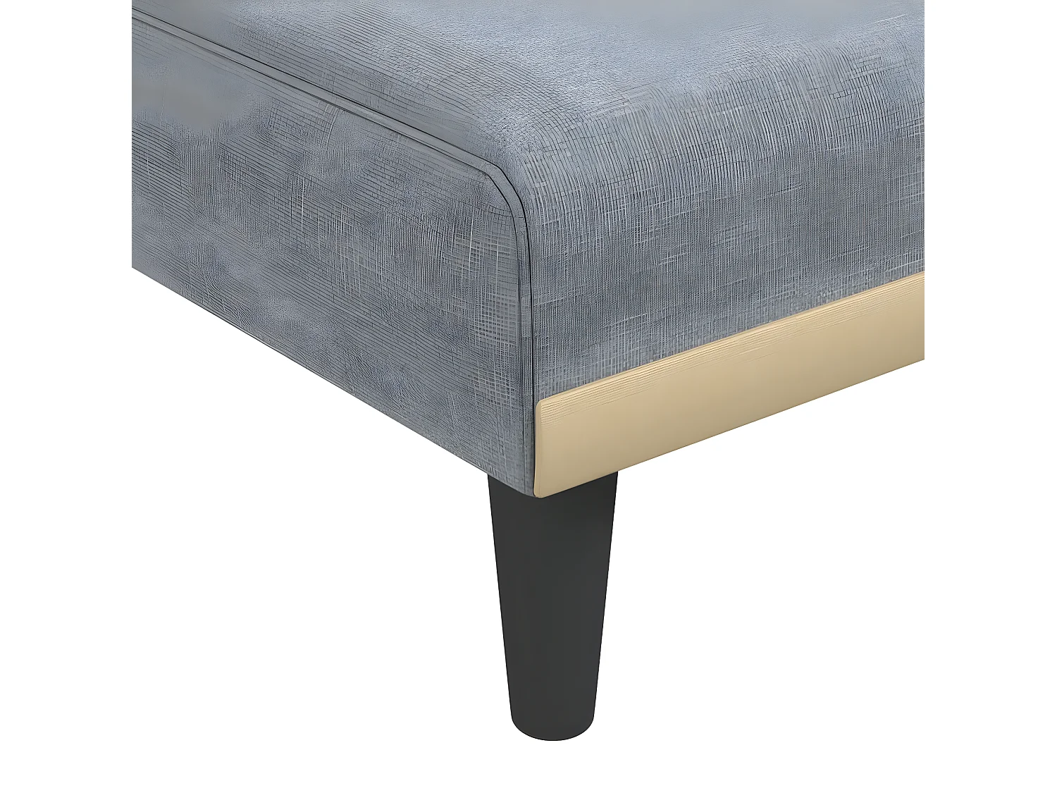 Sofá cama en forma de L tela gris claro 275x140x70 cm