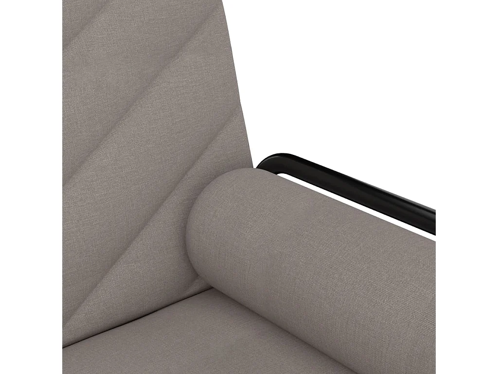 Canapé-lit avec accoudoirs taupe tissu