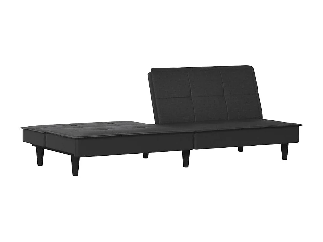 Canapé-lit noir tissu