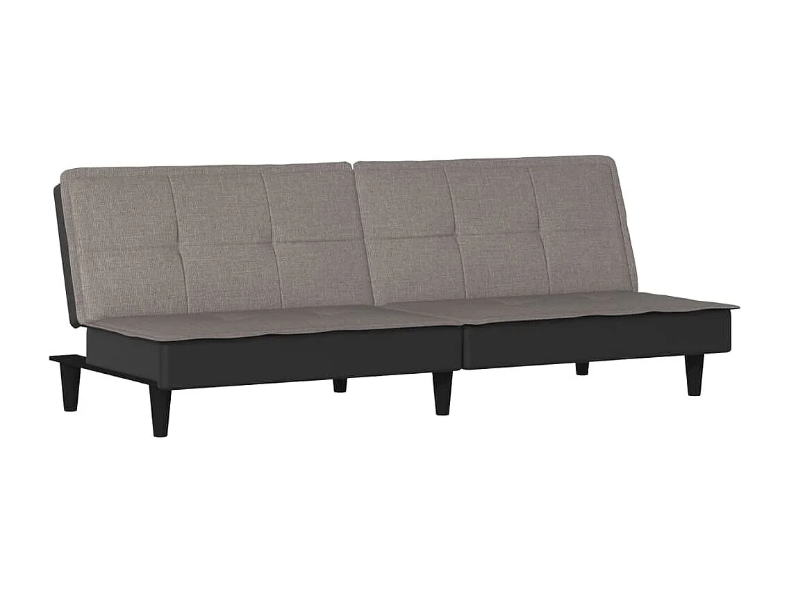 Schlafsofa Taupe Stoff