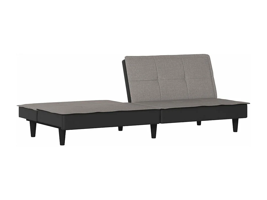 Schlafsofa Taupe Stoff