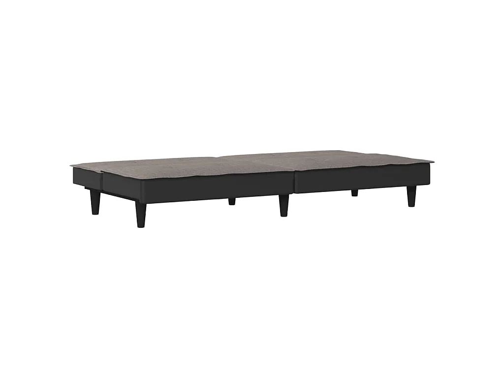 Canapé convertible clic-clac 2 places en tissu taupe
