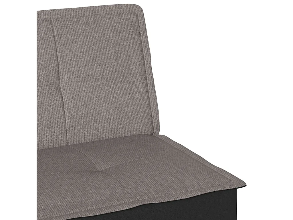 Canapé convertible clic-clac 2 places en tissu taupe