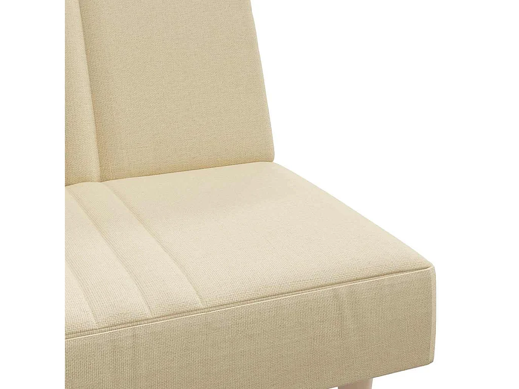 Slaapbank stof crèmekleurig