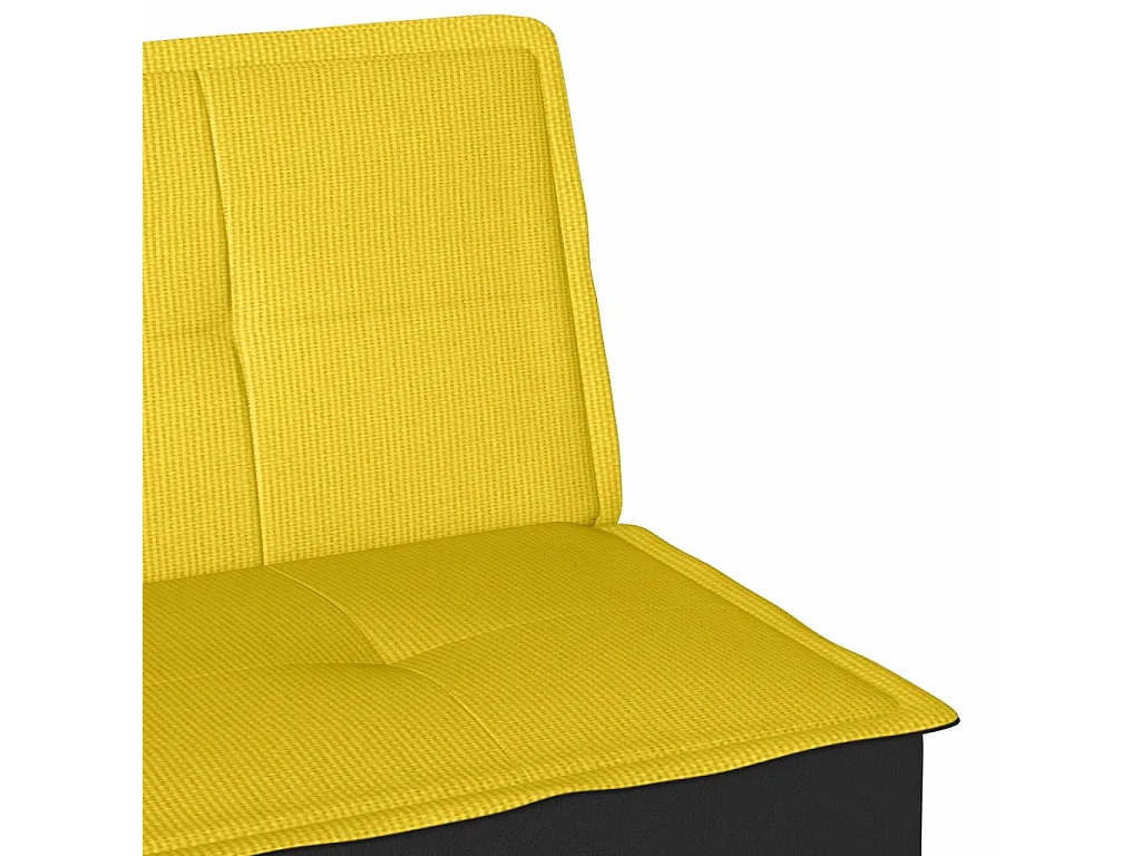 Canapé-lit jaune clair tissu
