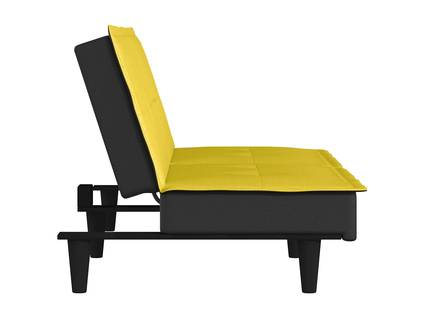 Canapé-lit jaune clair tissu
