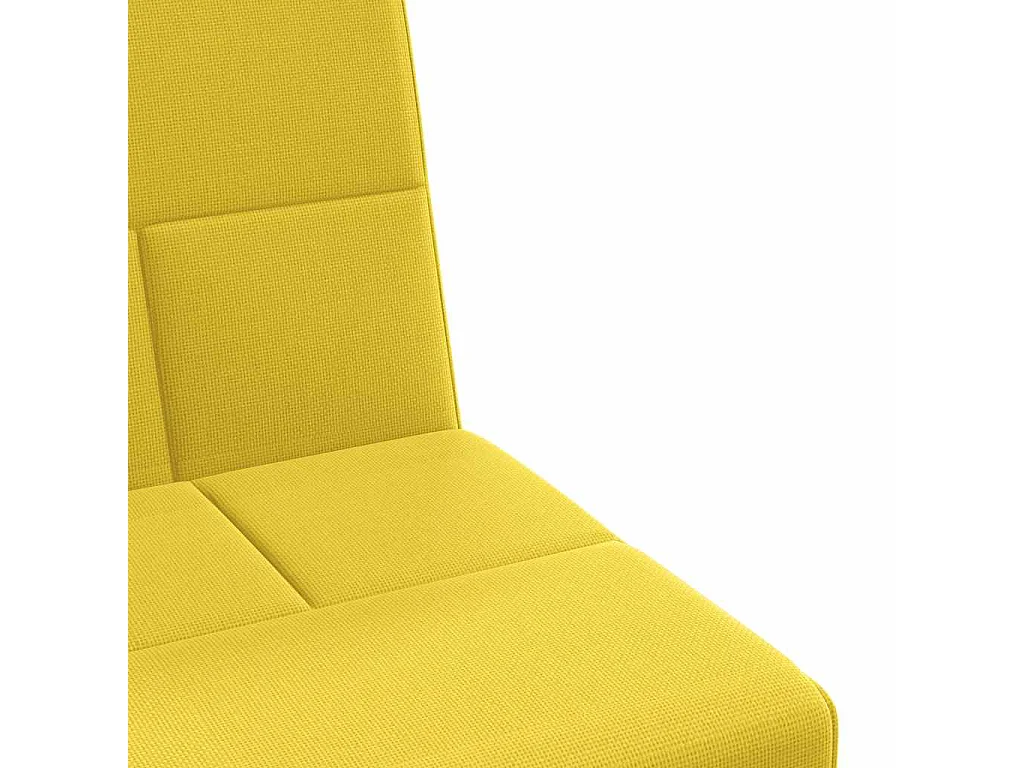 Schlafsofa mit Getränkehaltern Hellgelb Stoff