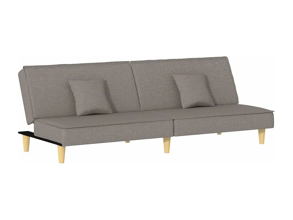 Schlafsofa Taupe Stoff