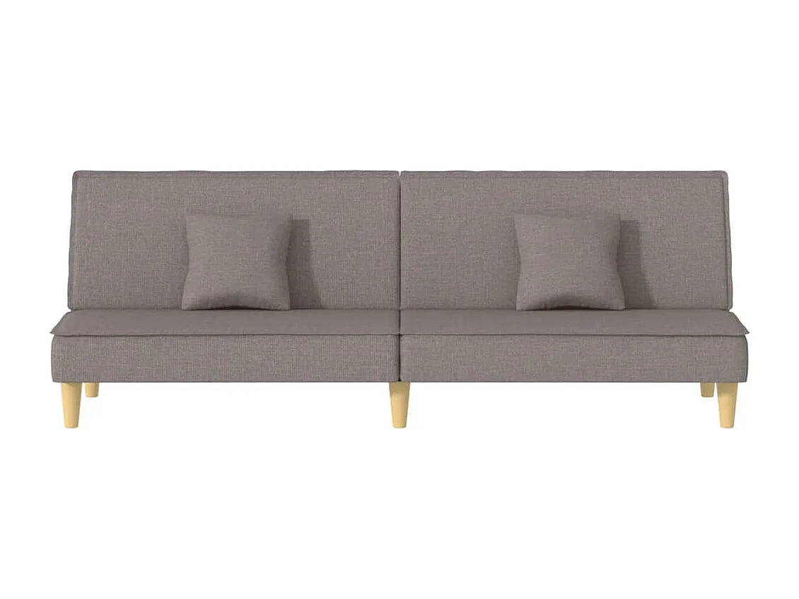 Schlafsofa Taupe Stoff