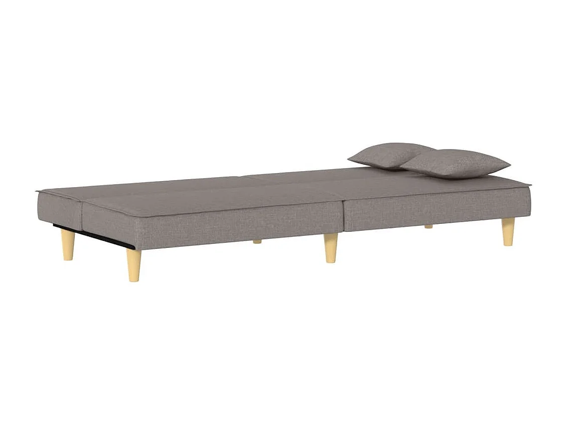 Schlafsofa Taupe Stoff