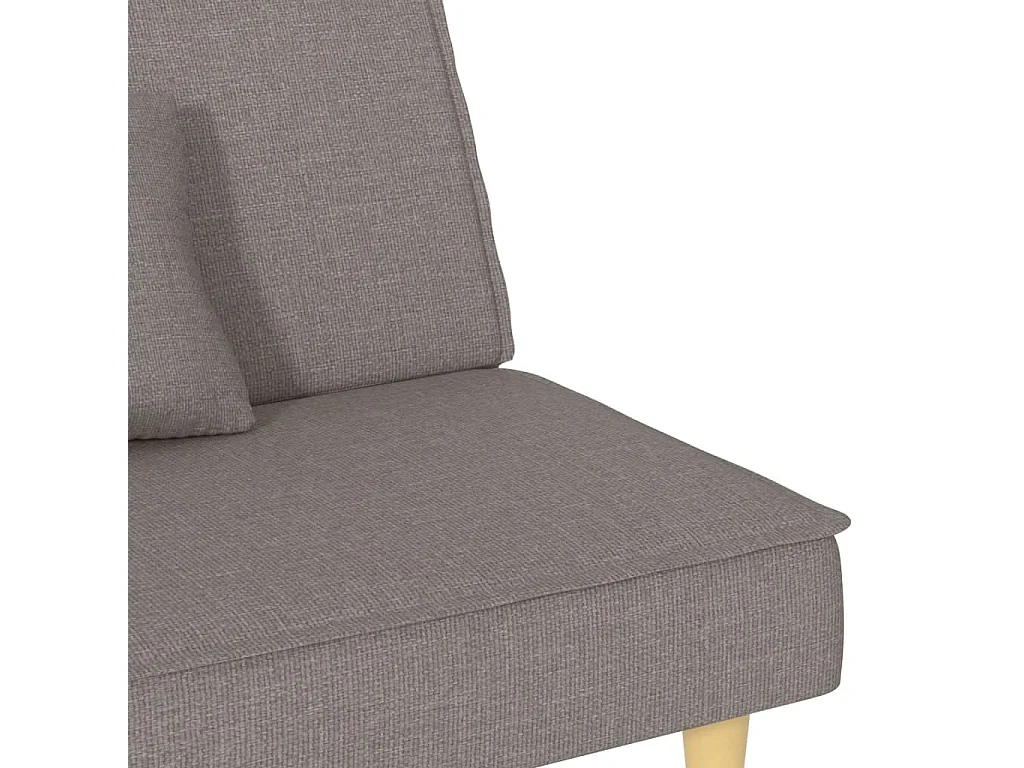 Schlafsofa Taupe Stoff