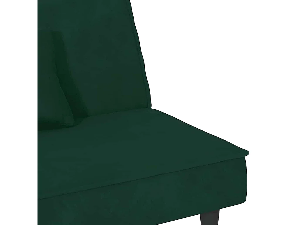 Schlafsofa Dunkelgrün Samt