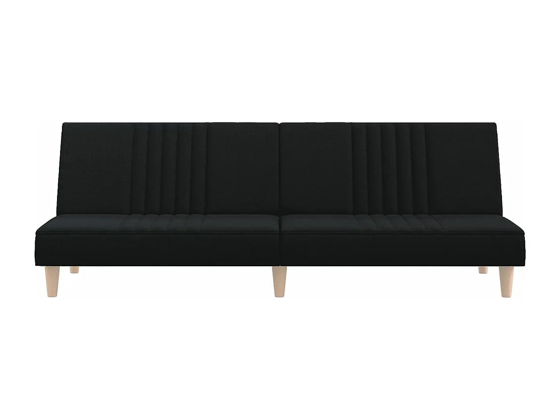 Canapé-lit noir tissu