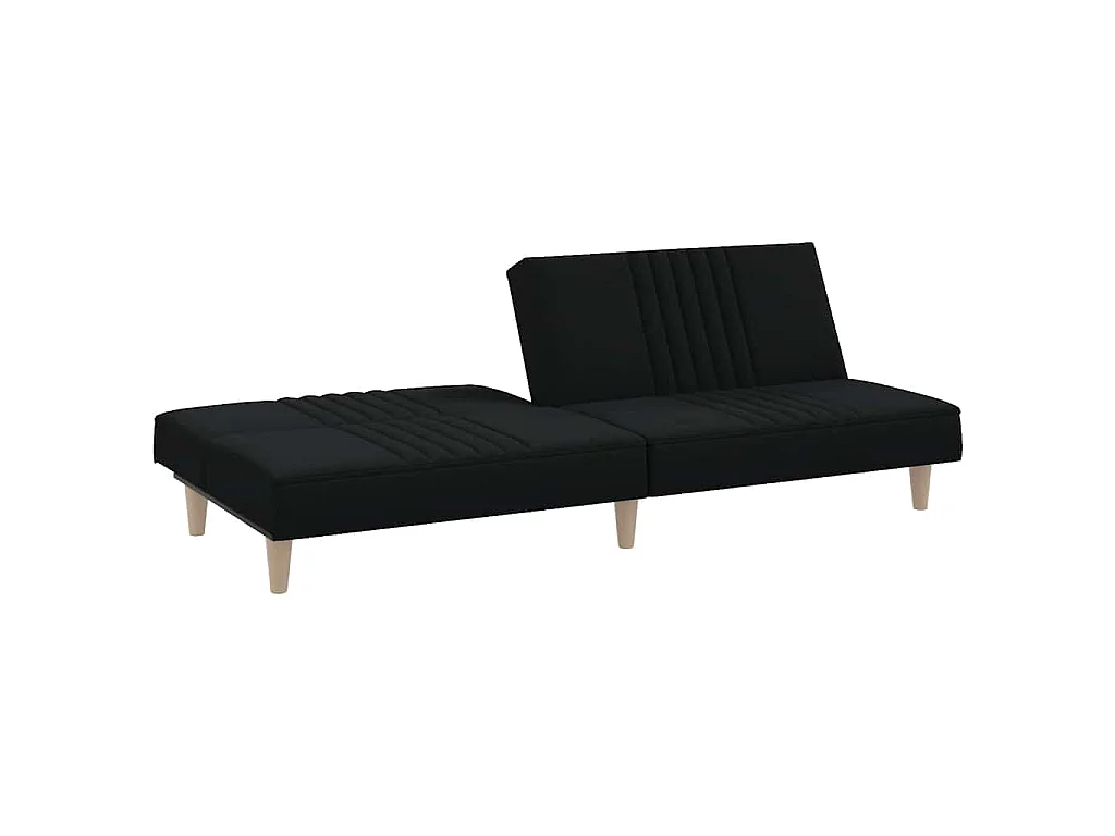 Slaapbank stof zwart