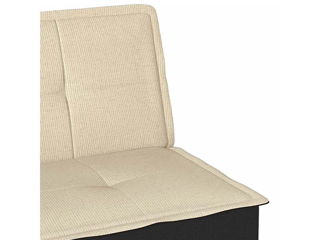 Slaapbank stof crèmekleurig