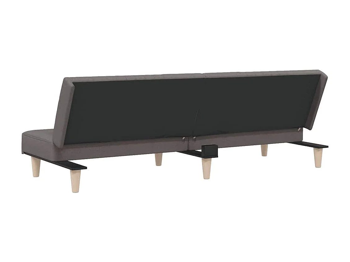 Canapé-lit taupe tissu