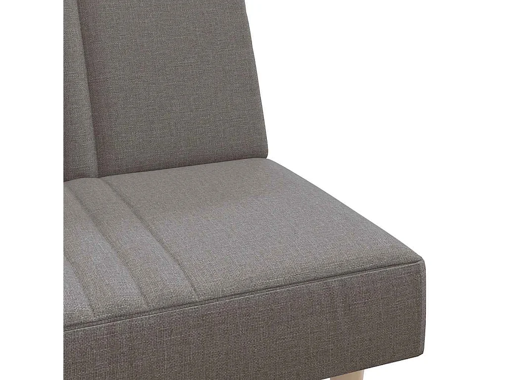 Canapé-lit taupe tissu