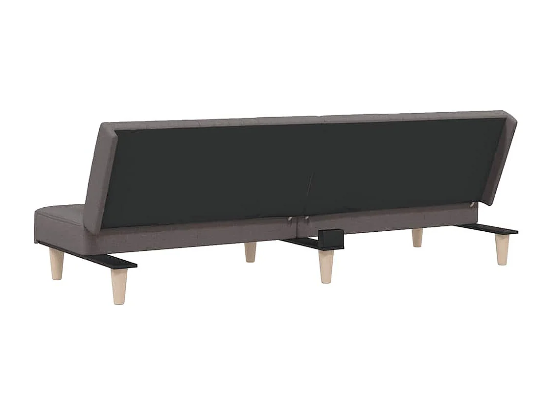 Canapé-lit taupe tissu