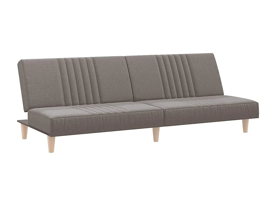 Schlafsofa Taupe Stoff