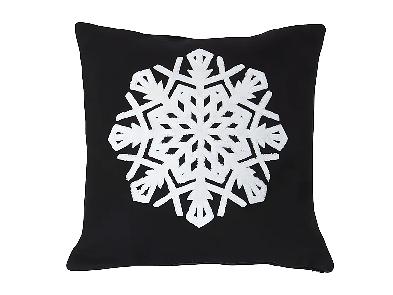 Housse de Coussin de Noël Flocon