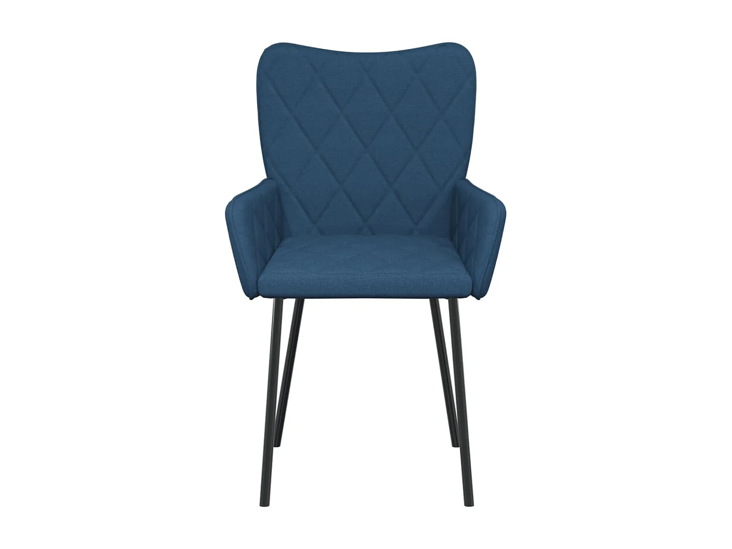 Eetkamerstoelen 2 st stof blauw