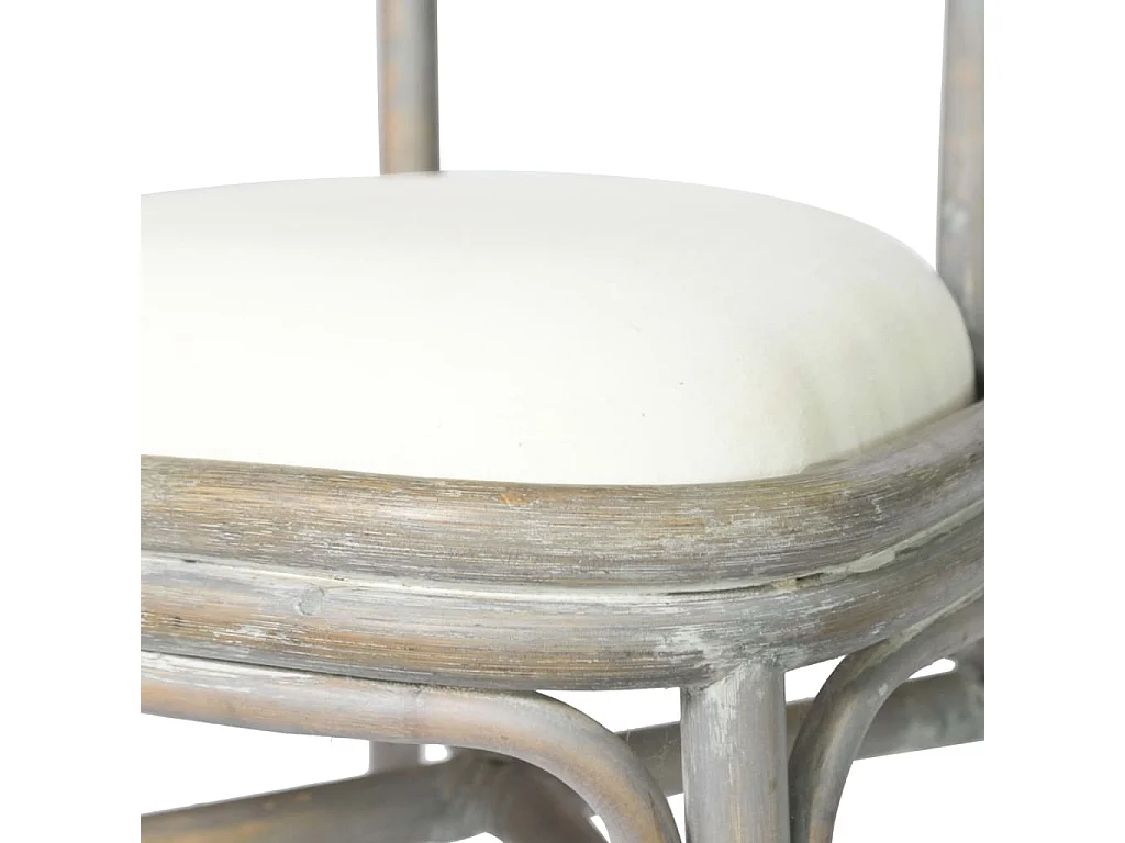 Chaises à manger lot de 6 gris Lin