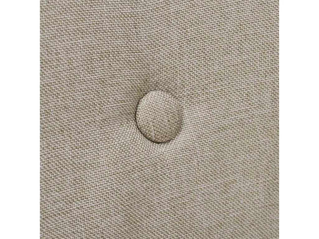 Chaises à manger lot de 4 beige tissu et chêne massif